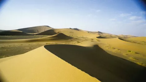 It's like rolling a marble down a sand-dune...