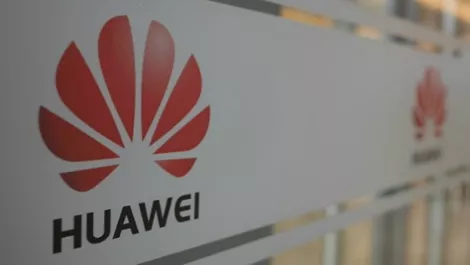 Huawei logo red
