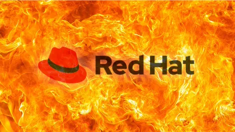 Red hat on fire