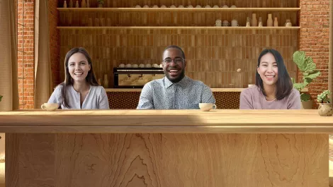 Together mode coffee shop view 2 1