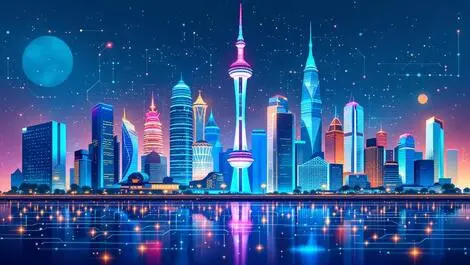 Modern southeast asian city skyline legal ai integration singapore malaysia vietnam