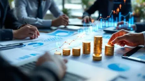 Indian professionals business meeting investment discussion tech startups