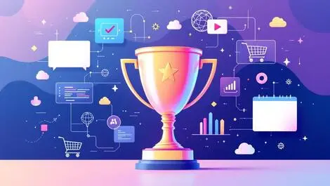 Sleek trophy digital interface ecommerce ai user experience innovation