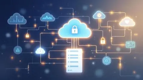 Ai powered cloud servers interconnected security monitoring data flow