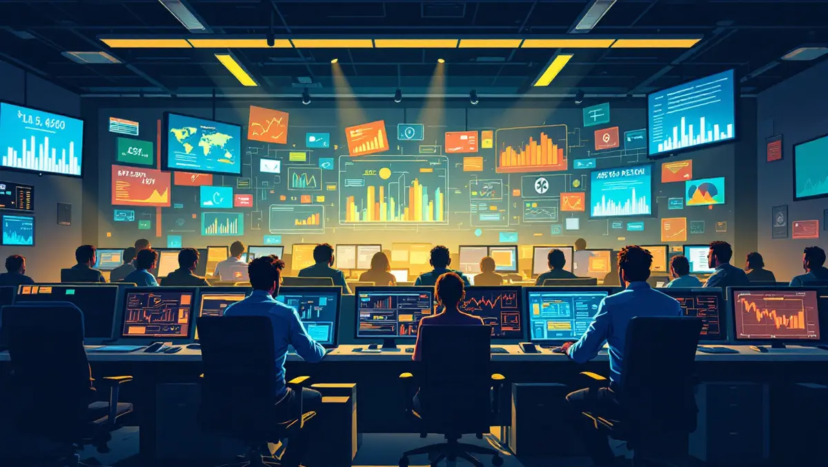 Stressed bank employees control room disrupted payment systems us