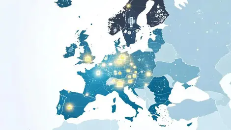 Digital map europe interconnected data nodes critical infrastructure defence resilience