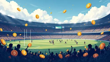 Rugby stadium new zealand players action digital currency crypto sponsorship