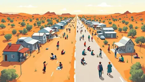 Australian outback town split digital access inequality smartphones laptops