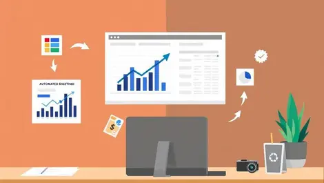 Automated financial data reconciliation credit union office charts icons