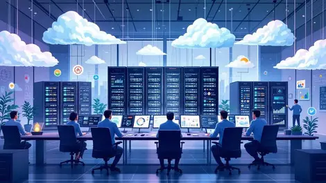 Hybrid cloud datacenter control room energy risk carbon metrics