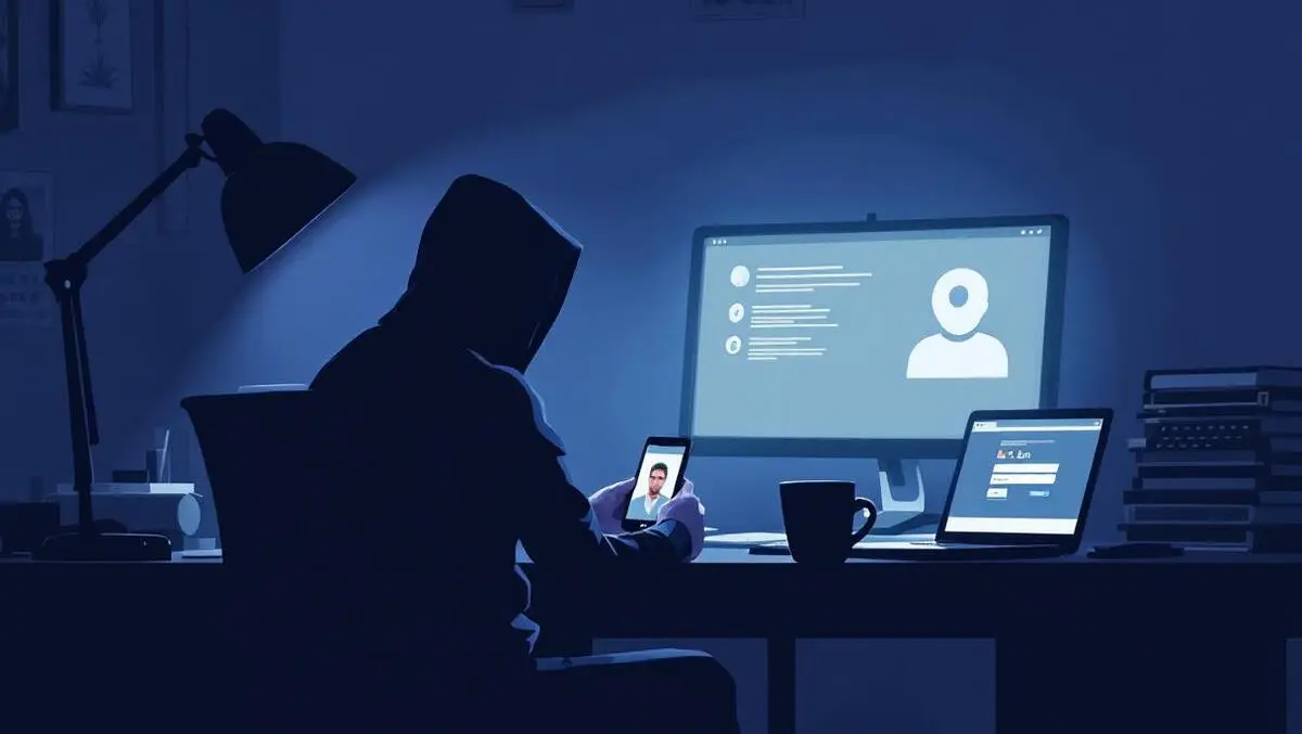 Hooded hacker biometric identity fraud uk passport dark web crime