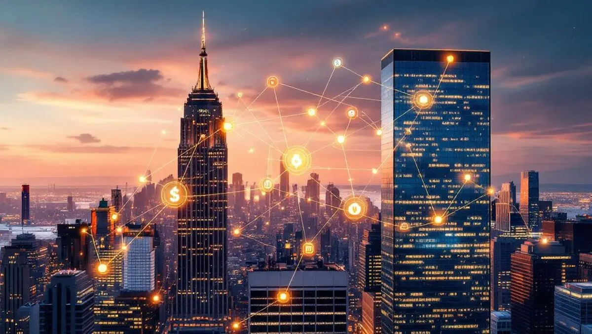 Glass repo buildings network cash bonds collateral nyc dusk