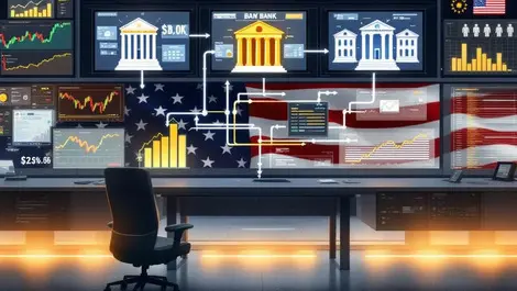 Us financial clearinghouse control room dashboards risk management