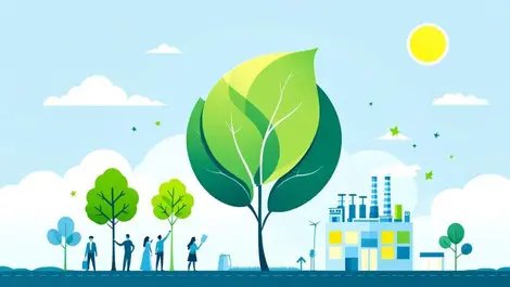 Green leaf globe corporate sustainability ethics supply chain