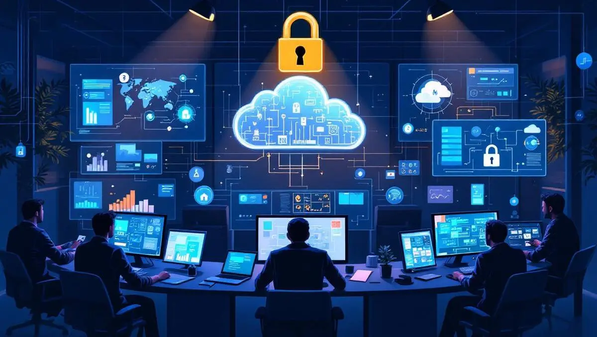 Us msp security operations center analysts screens cloud shields