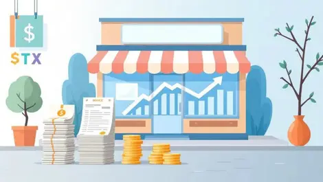 Main street store down arrow chart better invoice payments cash